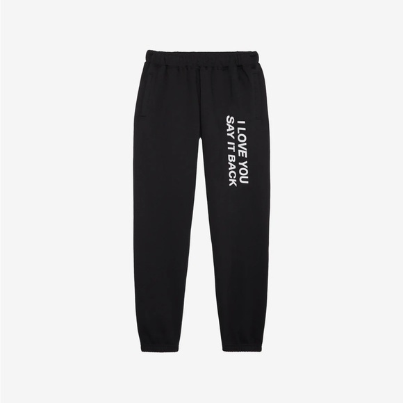 LONELY GHOST Pants - Lonely Ghost I love you say it back sweats